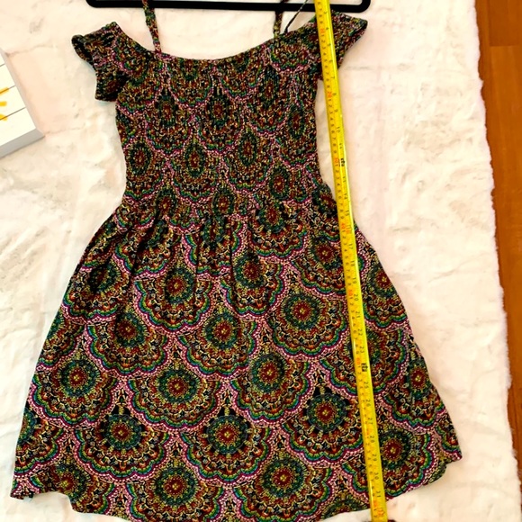 🌺 2 for $23🌺 NWOT-Jewel Toned Mini Sun Dress-adjustable straps & OTS sleeves - Picture 11 of 12
